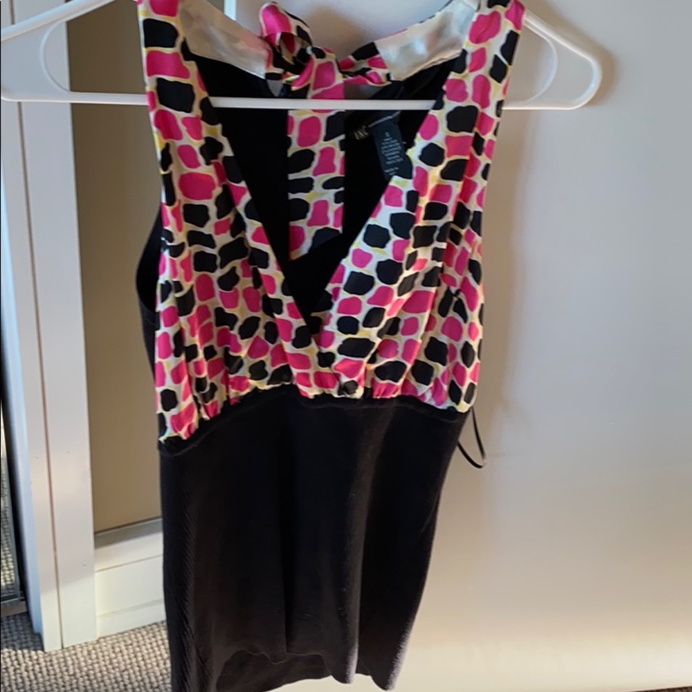 Women’s INC Silk & Knit Halter Tie Top